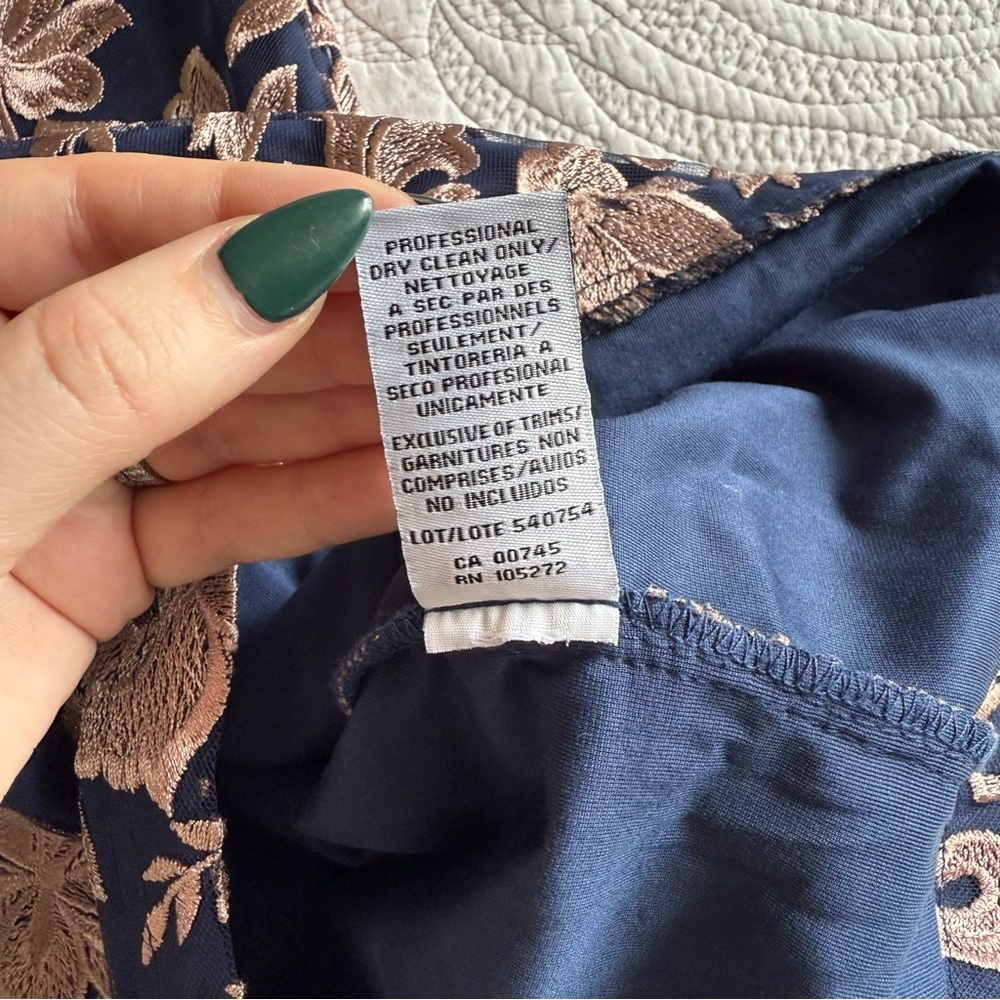 Js Collections - Embroidered Halter Gown - Latte/… - image 6